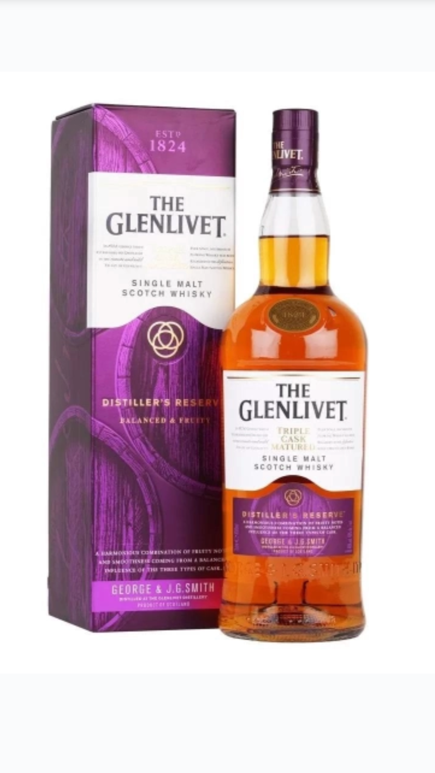 UÍSQUE THE GLENLIVET TRIPLO DESTILADOR 1LT