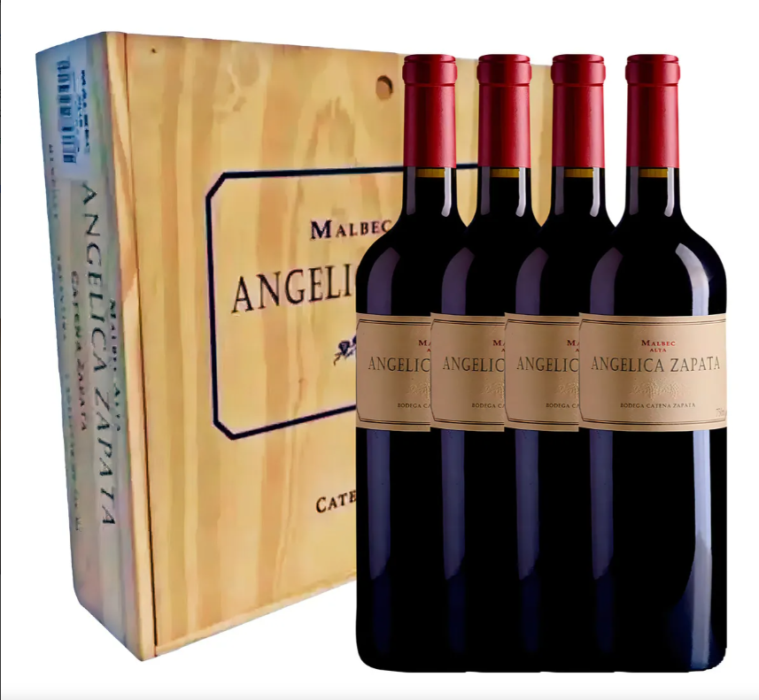 Vinho Argentino Angélica Zapata Malbec Alta Cx 4 Und