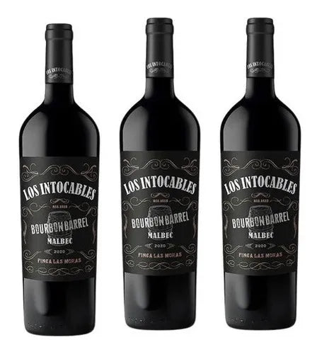 Kit C/ 3 Vinhos Los Intocables Bourbon Barril Malbec - 750ml