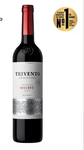 Vinho Argentino Tinto Reserva Trivento Malbec 750ml