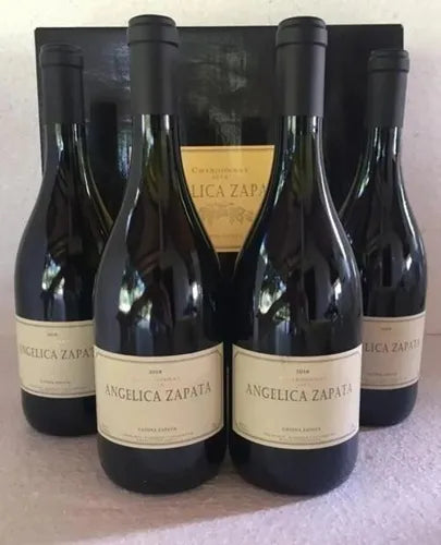 Vinho Angélica Zapata Branco Chardonnay Alta Caixa 4 Un