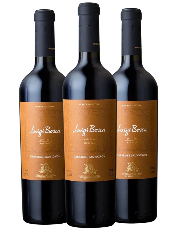 Kit 3 Garrafas Vinho Tinto Luigi Bosca Cabernet Sauvignon 750 mL