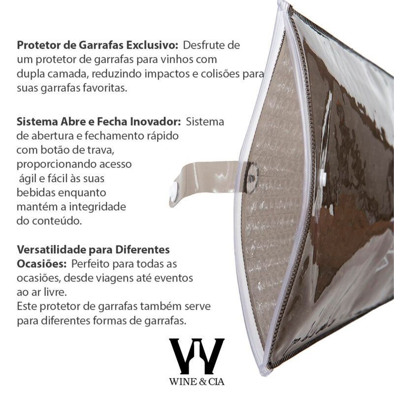 Kit 24 Peles de Vinho Fume Para Transporte de Garrafas de Vinho Em Segurança