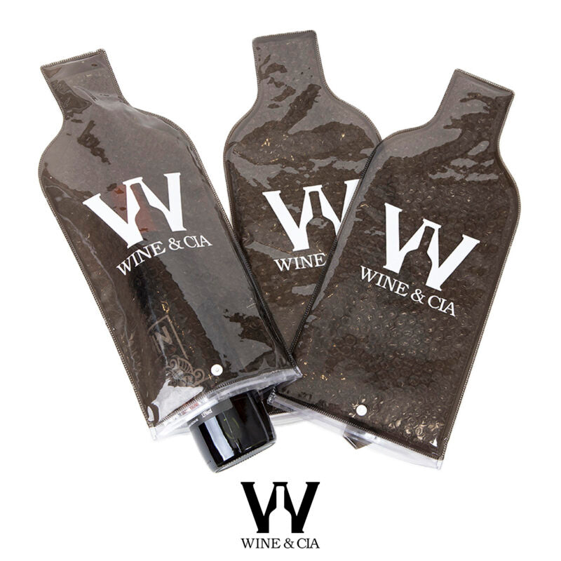 Kit 24 Peles de Vinho Fume Para Transporte de Garrafas de Vinho Em Segurança